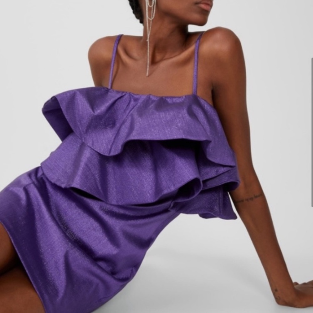 Zara Purple Iridescent dress